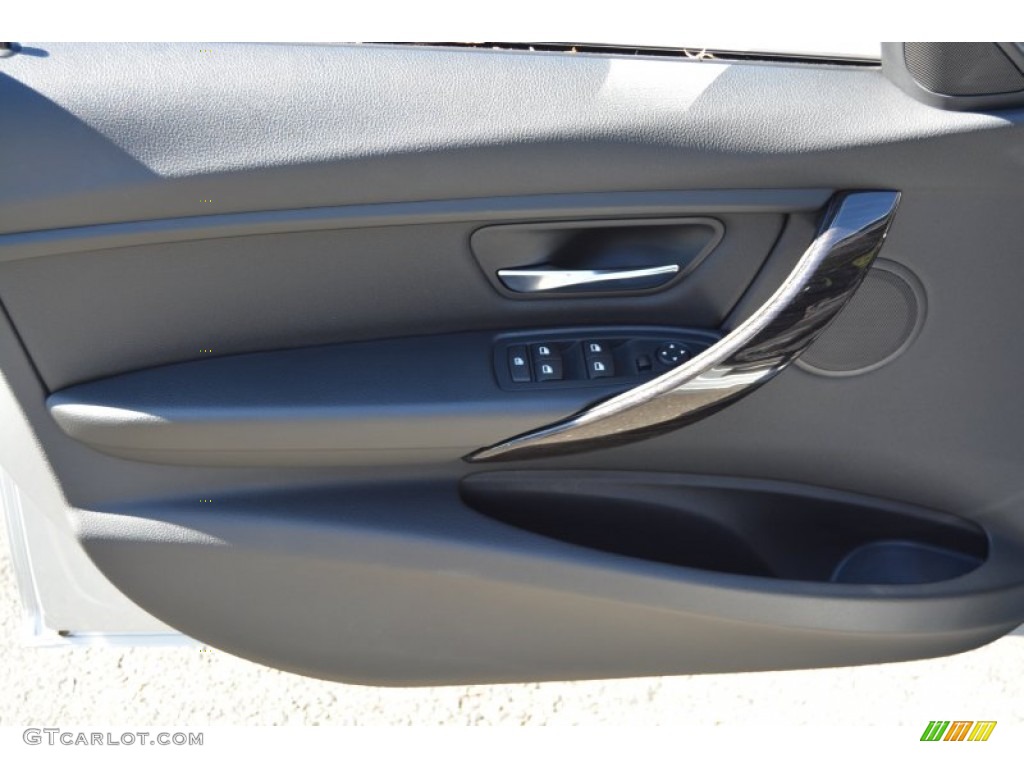 2015 3 Series 320i xDrive Sedan - Glacier Silver Metallic / Black photo #9