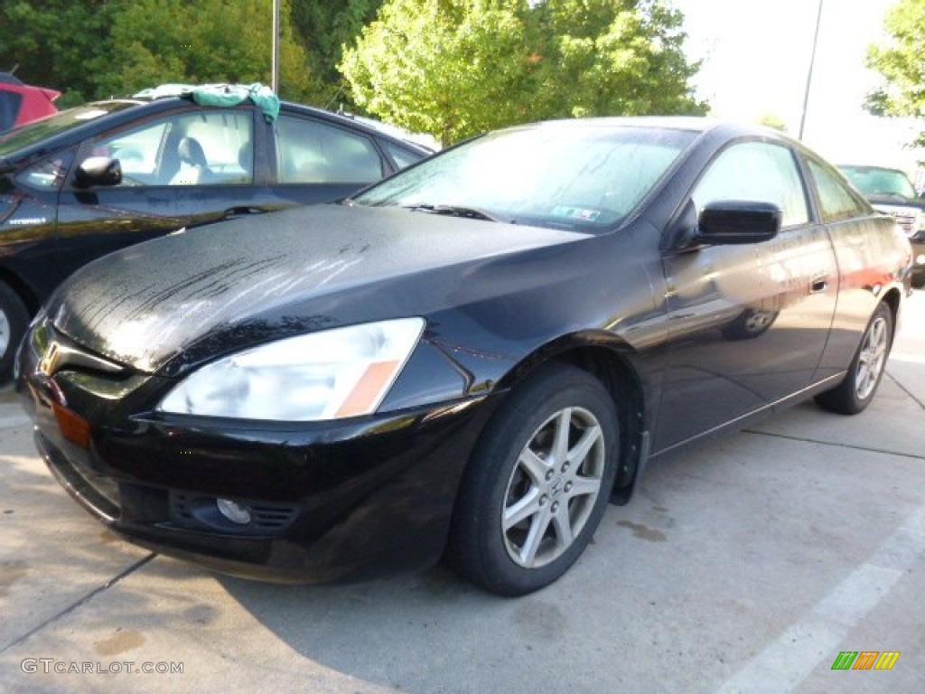 Nighthawk Black Pearl 2003 Honda Accord EX V6 Coupe Exterior Photo #107734451
