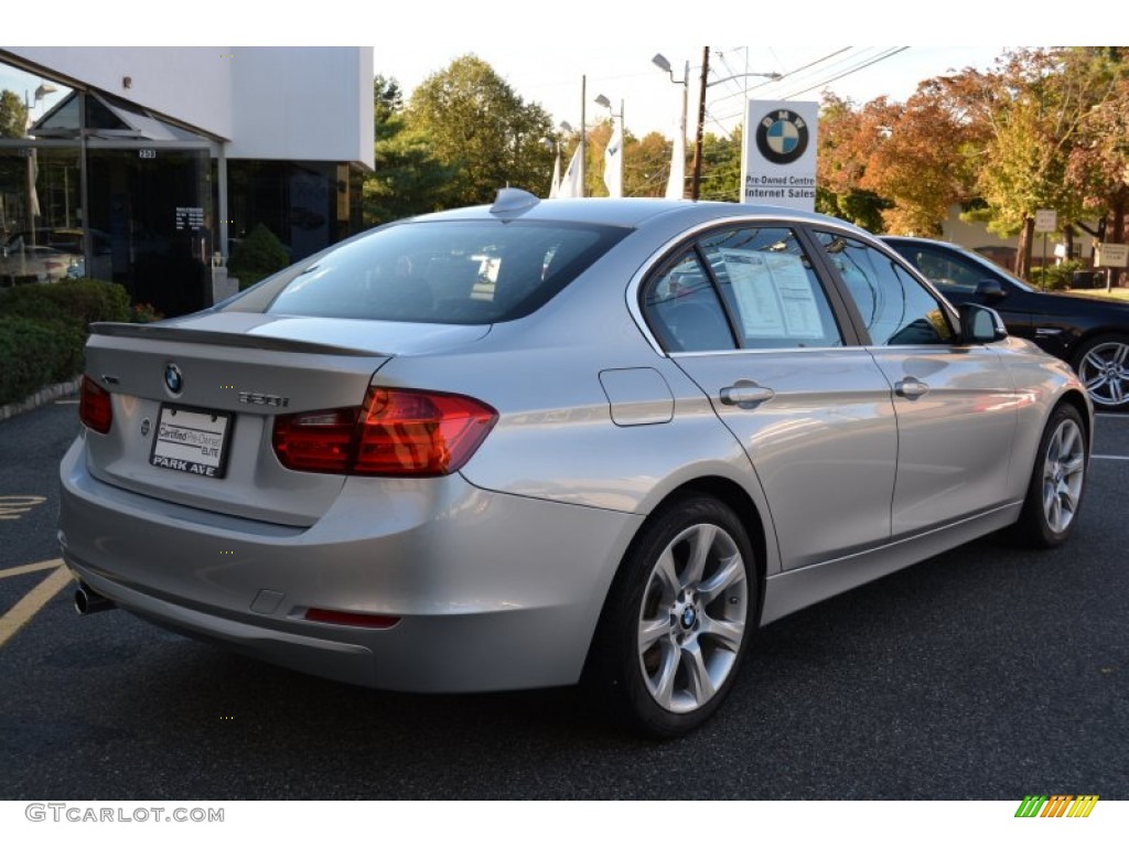 2015 3 Series 320i xDrive Sedan - Glacier Silver Metallic / Black photo #3