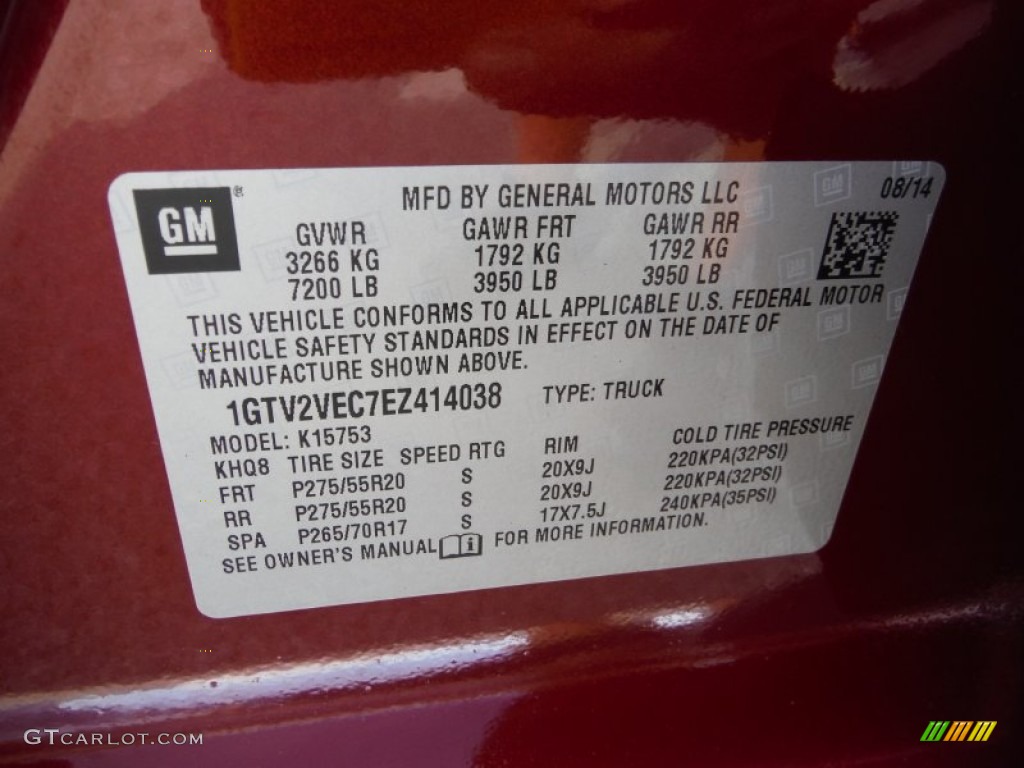 2014 Sierra 1500 SLT Double Cab 4x4 - Sonoma Red Metallic / Jet Black photo #39