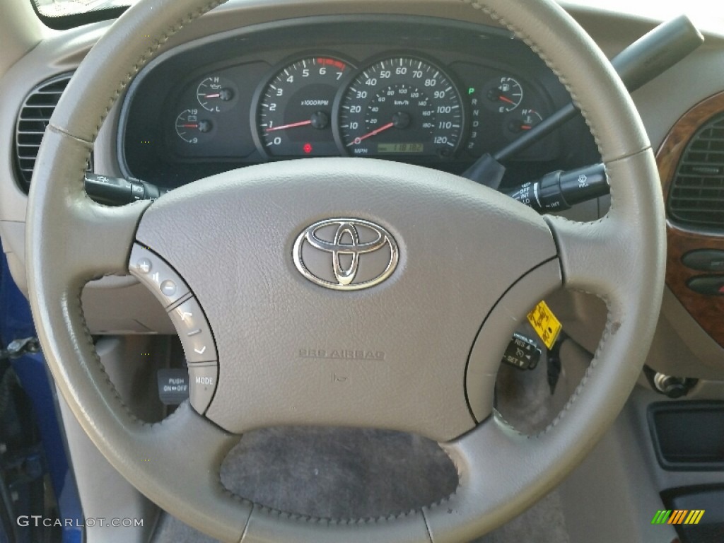 2006 Tundra Limited Double Cab 4x4 - Spectra Blue Mica / Taupe photo #13