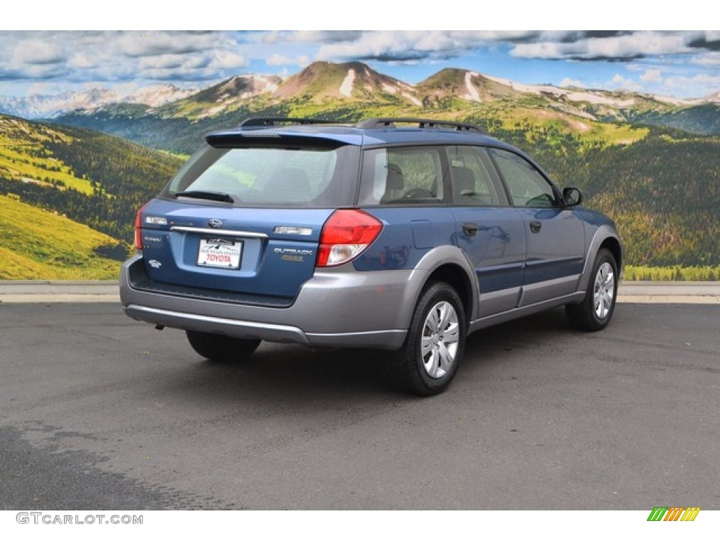 2009 Outback 2.5i Wagon - Newport Blue Pearl / Off Black photo #3