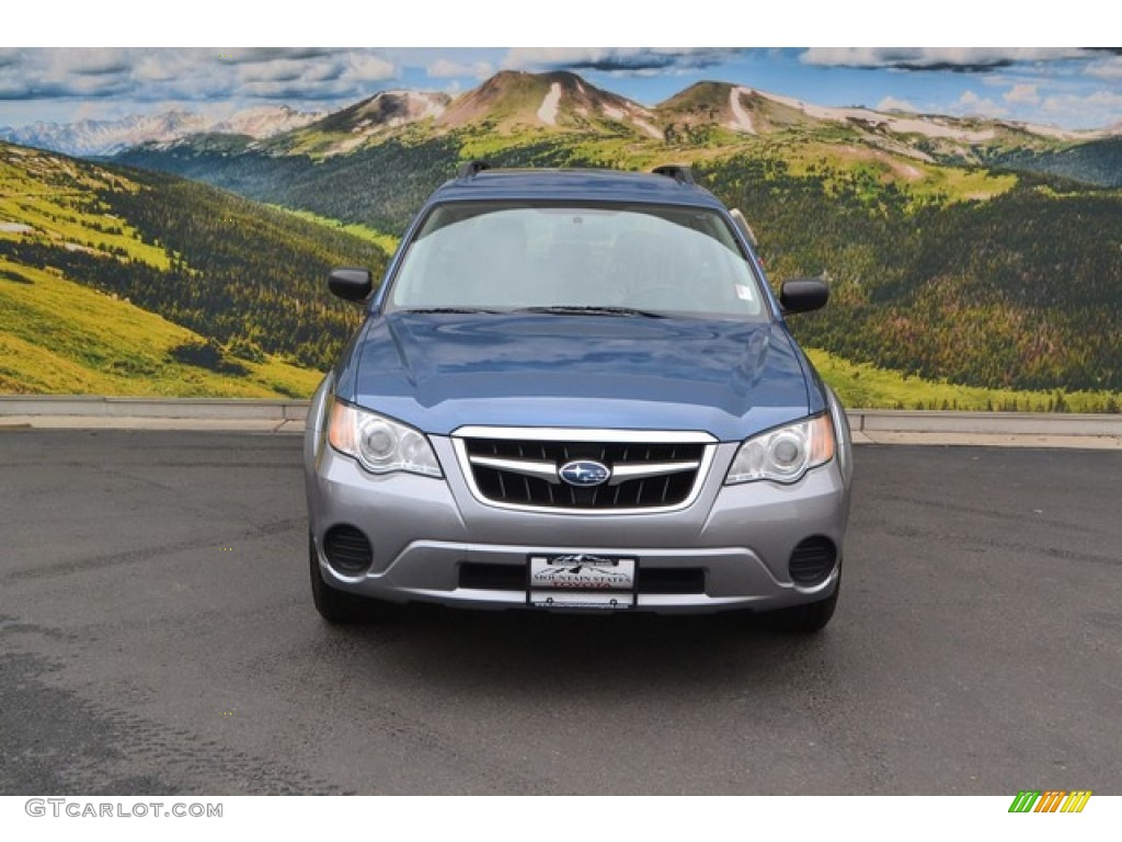 2009 Outback 2.5i Wagon - Newport Blue Pearl / Off Black photo #4