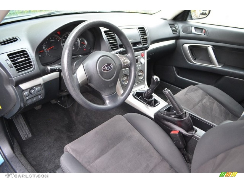 Off Black Interior 2009 Subaru Outback 2.5i Wagon Photo #107739512