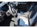 2016 Audi S3 Black/Titanium Gray Interior Front Seat Photo
