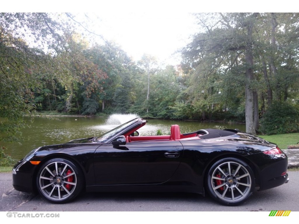 2013 911 Carrera S Cabriolet - Black / Carrera Red Natural Leather photo #3