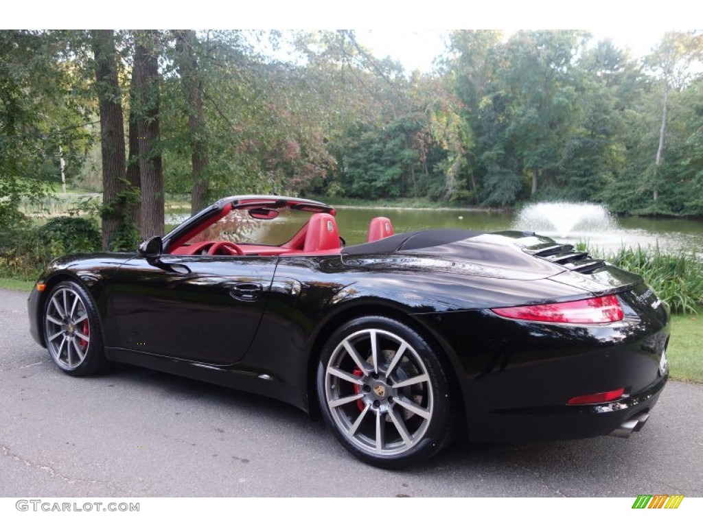 2013 911 Carrera S Cabriolet - Black / Carrera Red Natural Leather photo #4