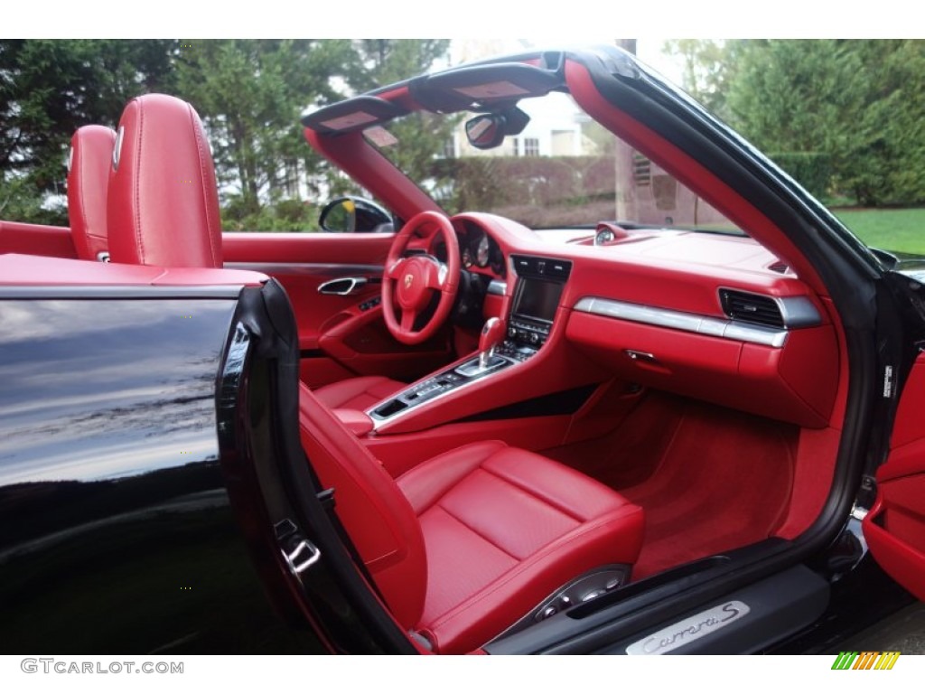 2013 911 Carrera S Cabriolet - Black / Carrera Red Natural Leather photo #14