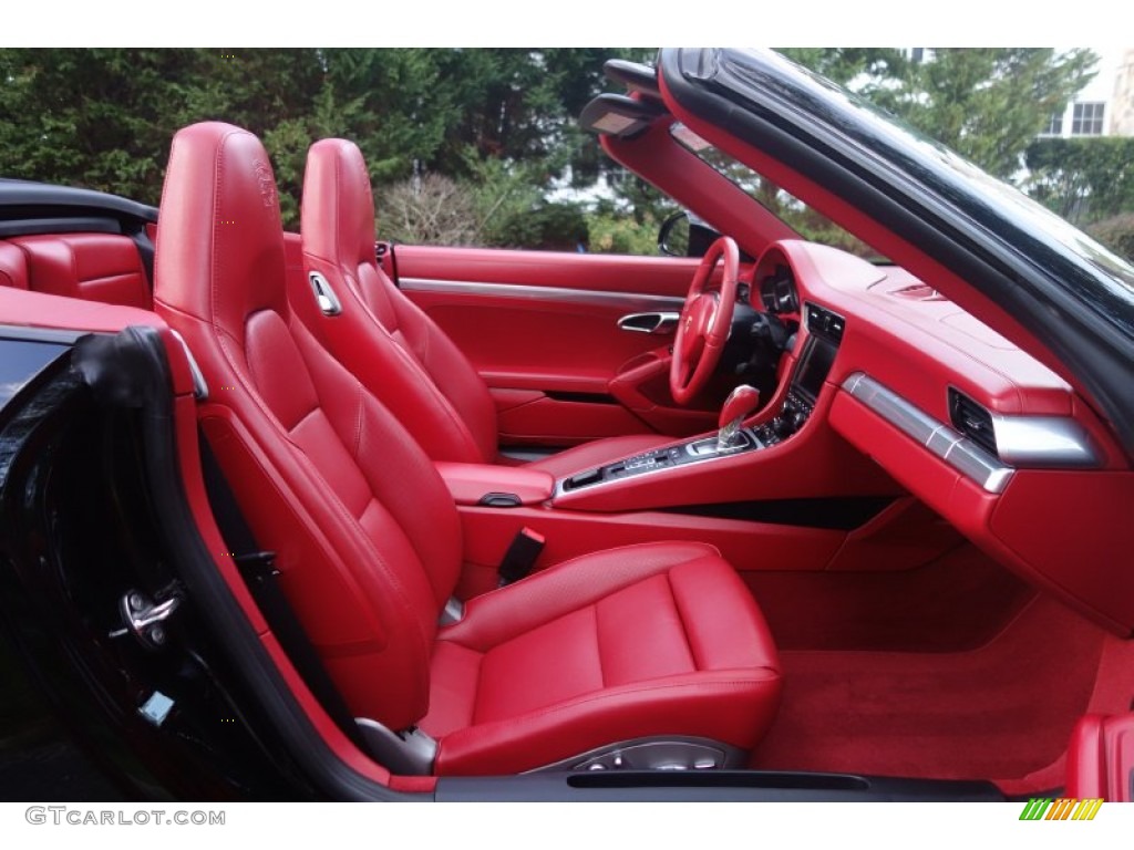 2013 911 Carrera S Cabriolet - Black / Carrera Red Natural Leather photo #15