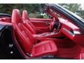 2013 Porsche 911 Carrera Red Natural Leather Interior Front Seat Photo