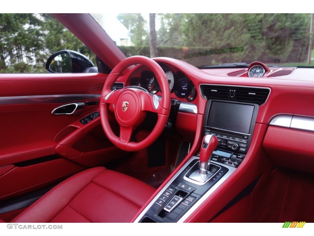 2013 911 Carrera S Cabriolet - Black / Carrera Red Natural Leather photo #17