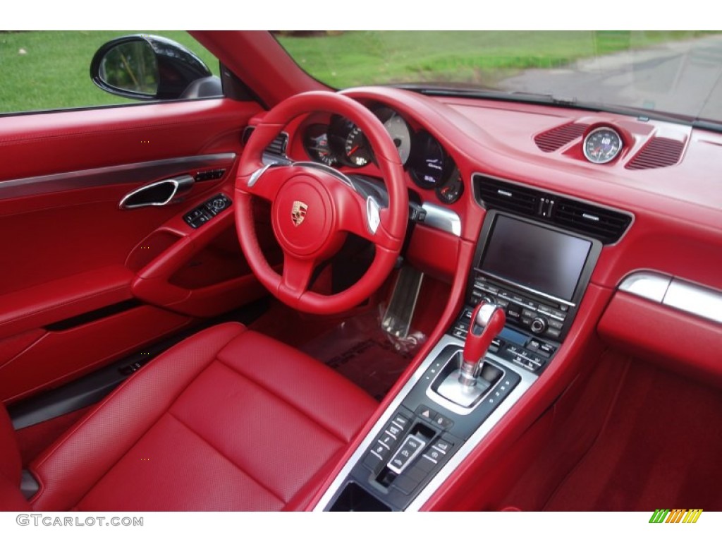 2013 911 Carrera S Cabriolet - Black / Carrera Red Natural Leather photo #18