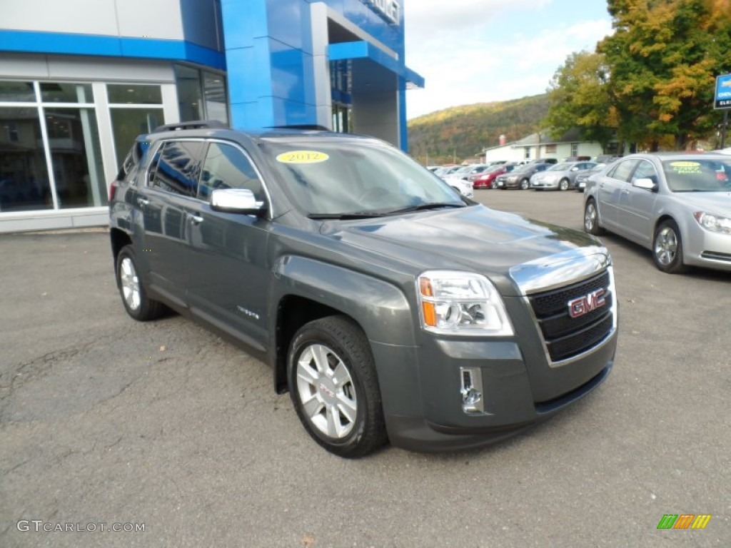 Gray Green Metallic 2012 GMC Terrain SLE AWD Exterior Photo #107740109