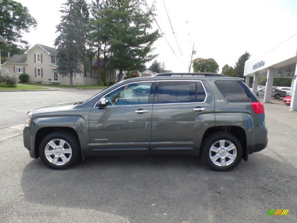 2012 Terrain SLE AWD - Gray Green Metallic / Jet Black photo #8