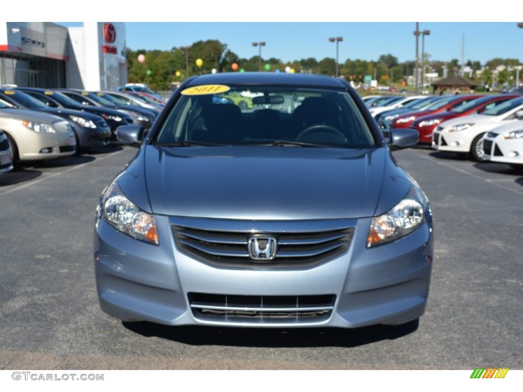 2011 Accord LX Sedan - Celestial Blue Metallic / Gray photo #26