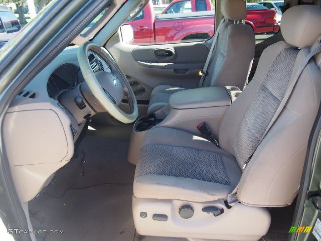 2002 F150 XLT SuperCab 4x4 - Estate Green Metallic / Dark Graphite photo #6