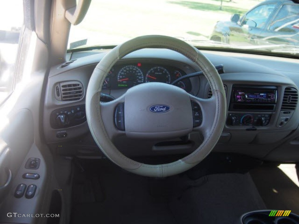 2002 F150 XLT SuperCab 4x4 - Estate Green Metallic / Dark Graphite photo #8