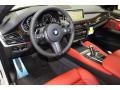 Coral Red/Black Prime Interior Photo for 2016 BMW X6 #107741803