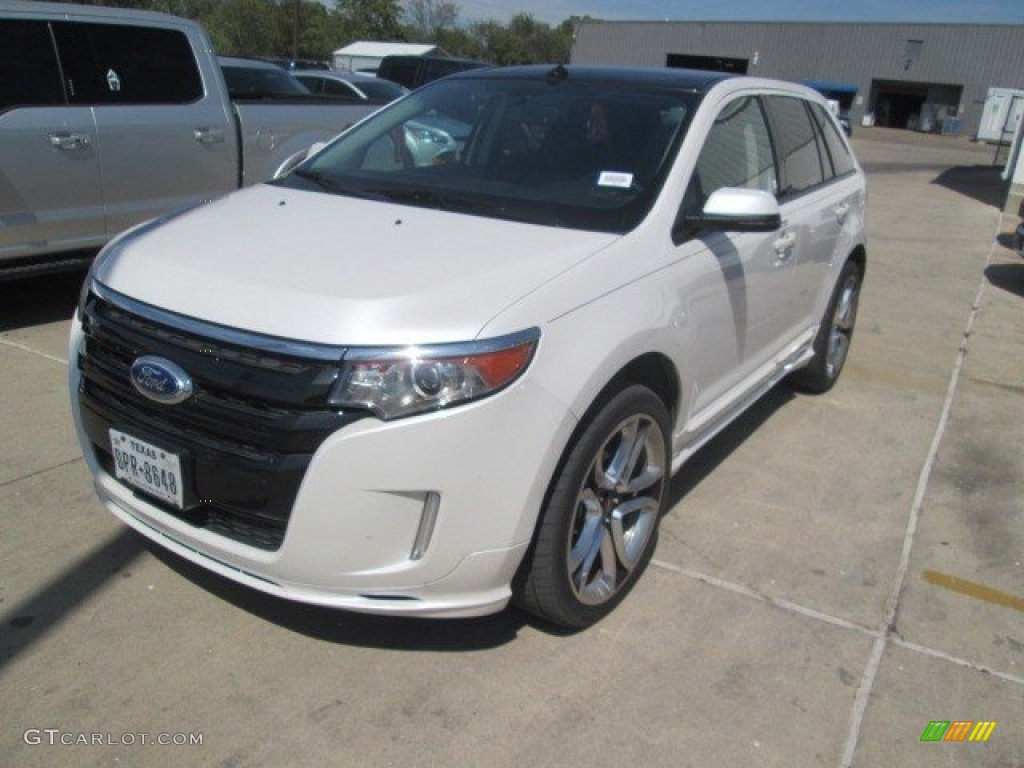 2012 Edge Sport - White Platinum Metallic Tri-Coat / Charcoal Black/Silver Smoke Metallic photo #17
