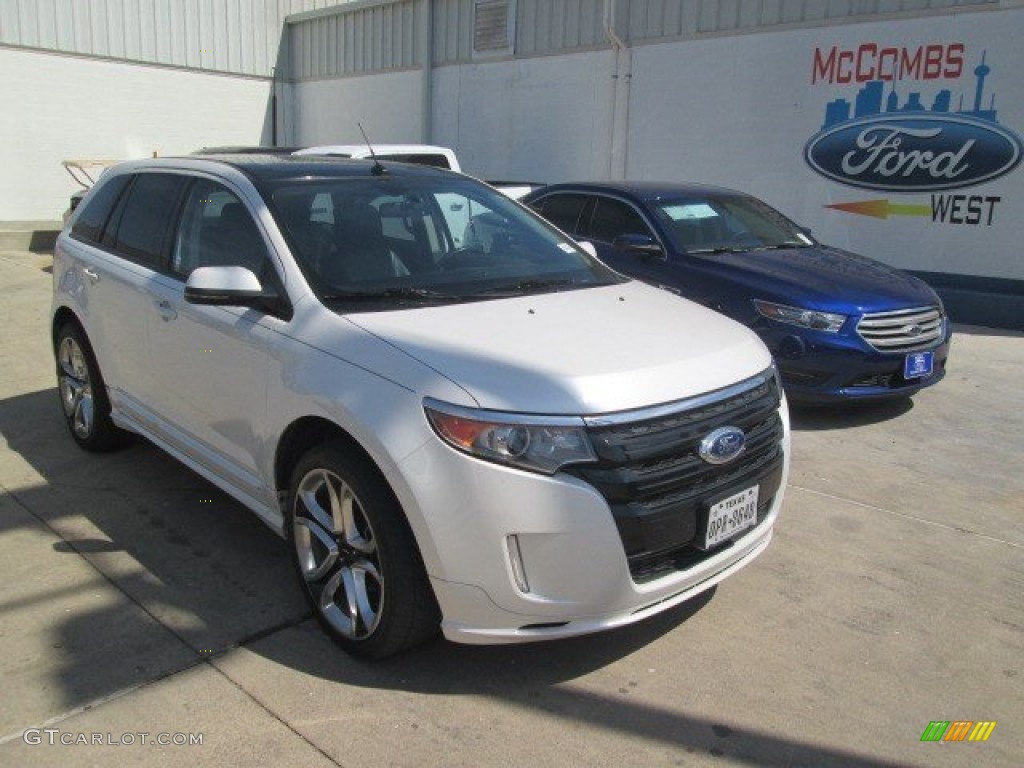 2012 Edge Sport - White Platinum Metallic Tri-Coat / Charcoal Black/Silver Smoke Metallic photo #21