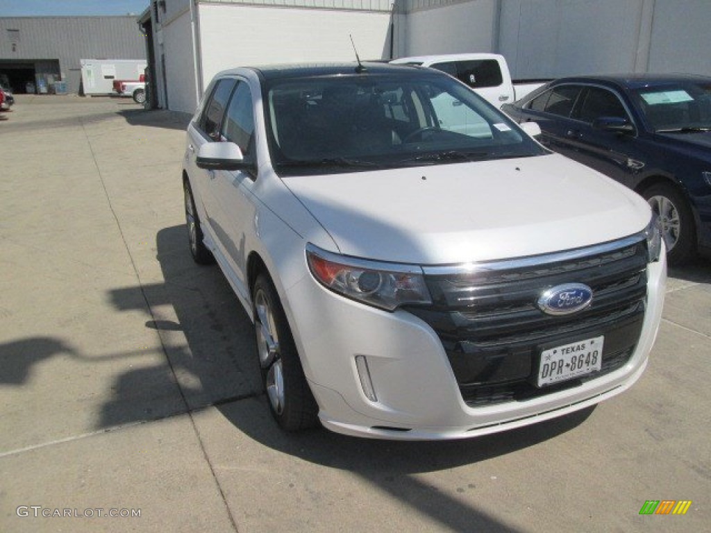2012 Edge Sport - White Platinum Metallic Tri-Coat / Charcoal Black/Silver Smoke Metallic photo #22