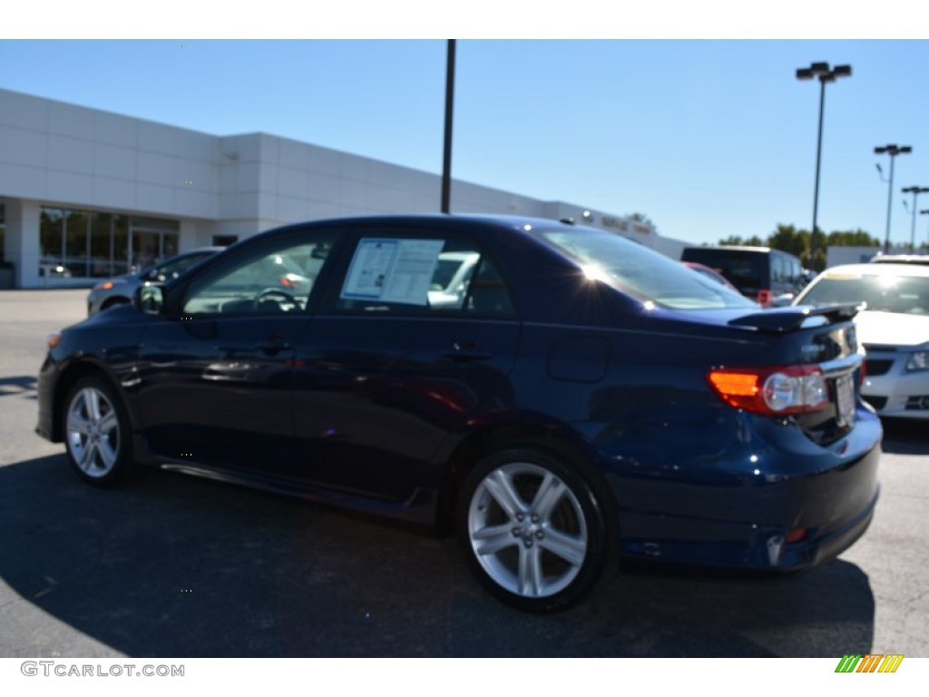 2013 Corolla S - Nautical Blue Metallic / Dark Charcoal photo #5