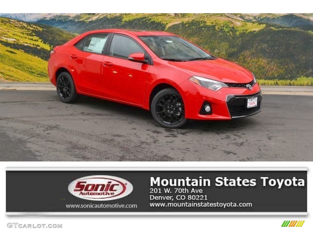 2016 Corolla S Special Edition - Absolutely Red / Black photo #1