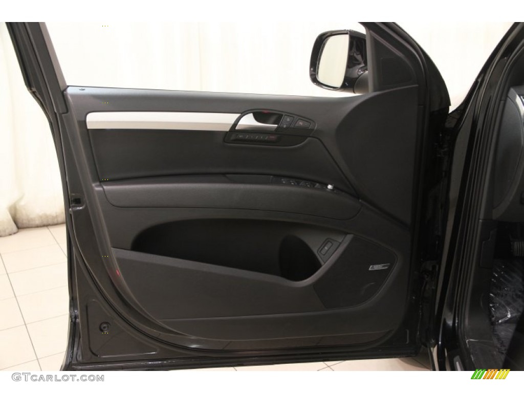 2013 Audi Q7 3.0 S Line quattro Black Door Panel Photo #107743328