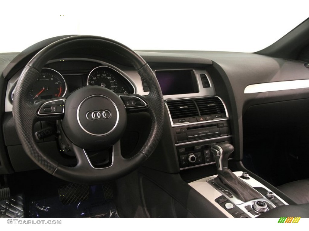 2013 Audi Q7 3.0 S Line quattro Black Dashboard Photo #107743400