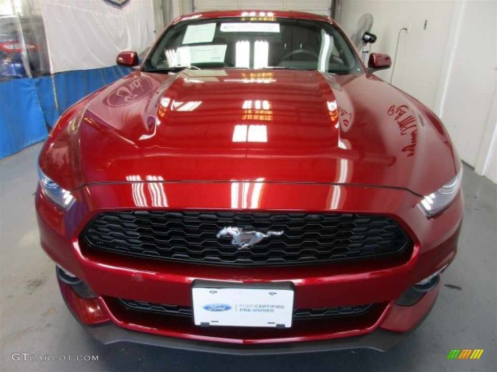 2015 Mustang EcoBoost Coupe - Ruby Red Metallic / Ebony photo #2