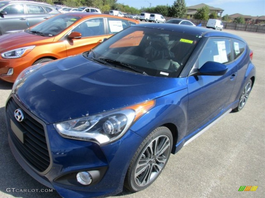 Pacific Blue 2016 Hyundai Veloster Turbo R-Spec Exterior Photo #107750534