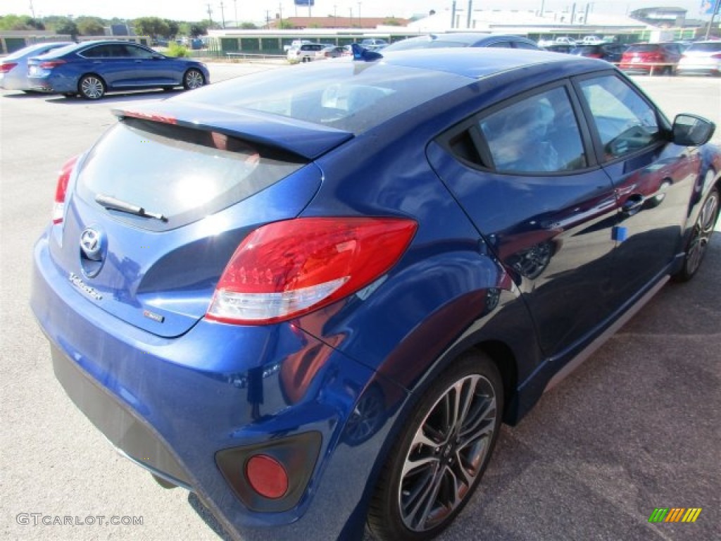 2016 Veloster Turbo R-Spec - Pacific Blue / Black/Red photo #6