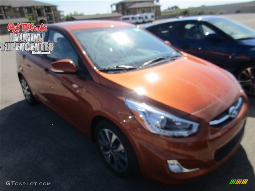 2016 Accent Sport Hatchback - Vitamin C / Black photo #1