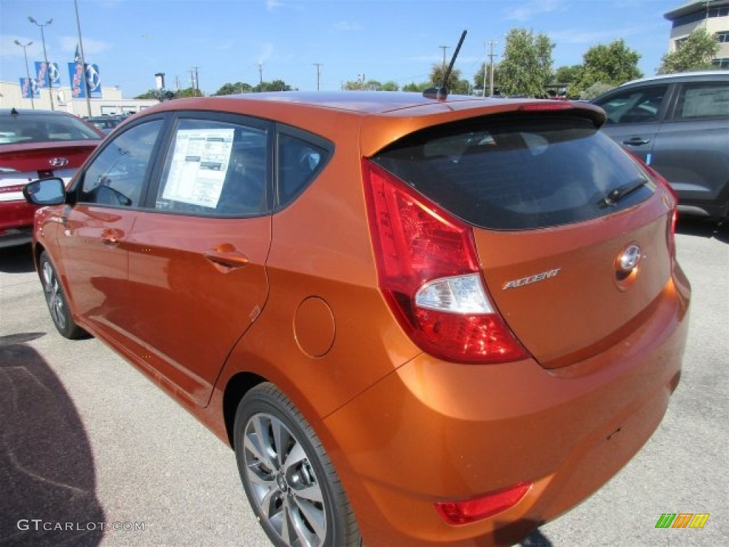 2016 Accent Sport Hatchback - Vitamin C / Black photo #4