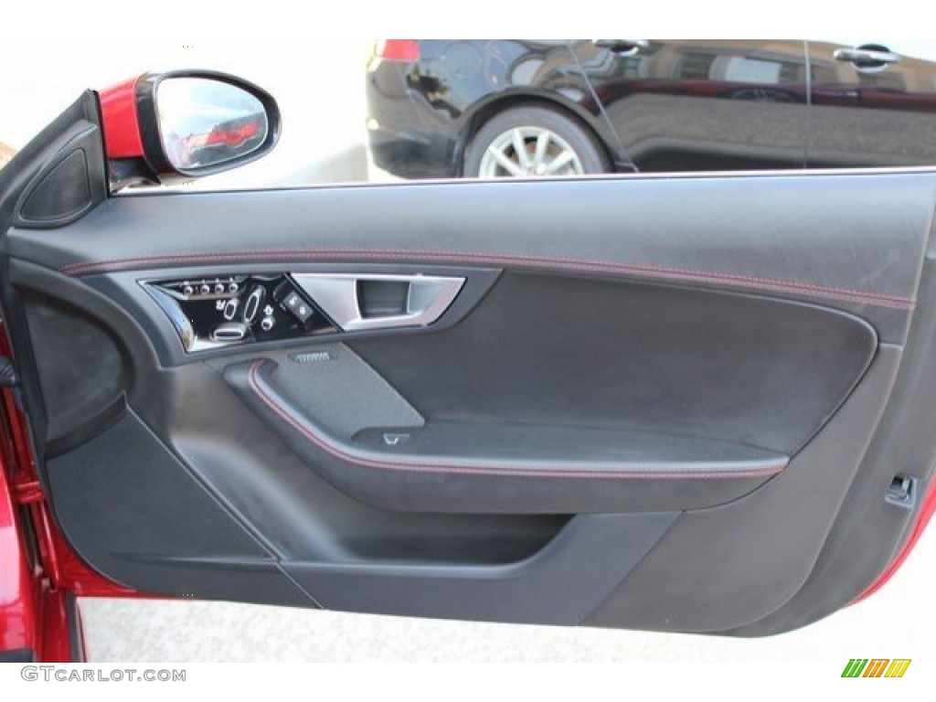 2016 Jaguar F-TYPE R Convertible Jet Door Panel Photo #107753705