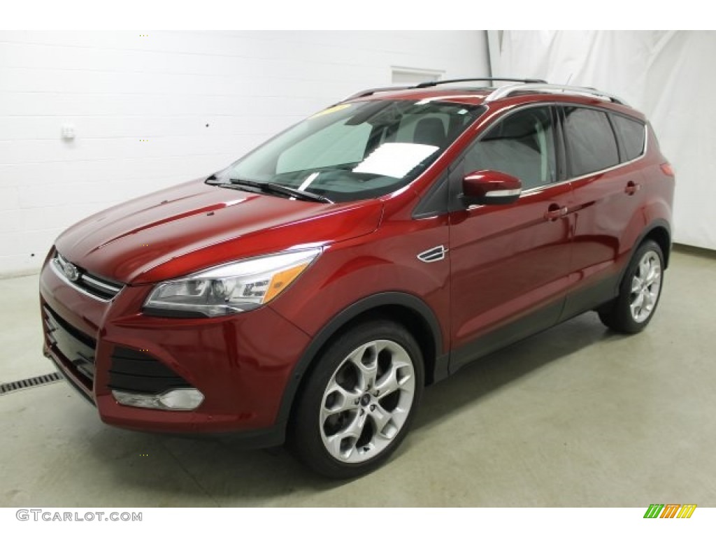 2013 Escape Titanium 2.0L EcoBoost 4WD - Ruby Red Metallic / Charcoal Black photo #3