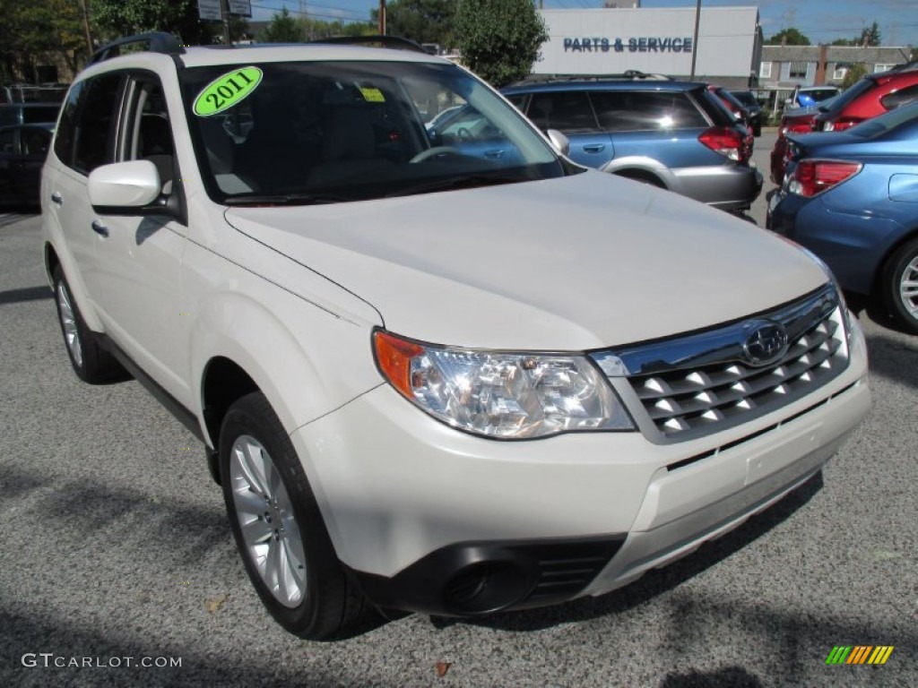 Satin White Pearl 2011 Subaru Forester 2.5 X Premium Exterior Photo #107758112