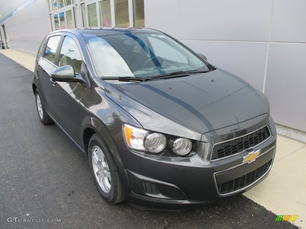 Nightfall Gray Metallic 2016 Chevrolet Sonic LT Hatchback Exterior Photo #107758679