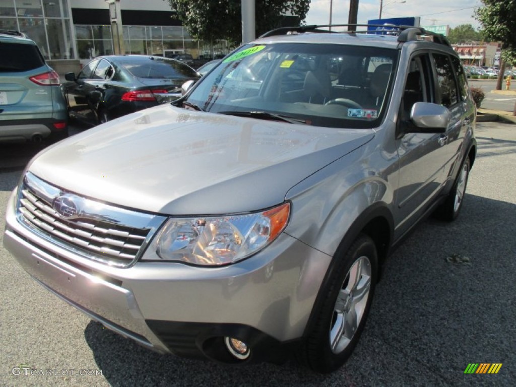 2009 Forester 2.5 X Limited - Steel Silver Metallic / Platinum photo #2