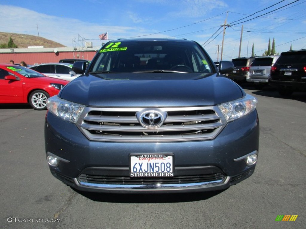 2012 Highlander V6 - Shoreline Blue Pearl / Black photo #2