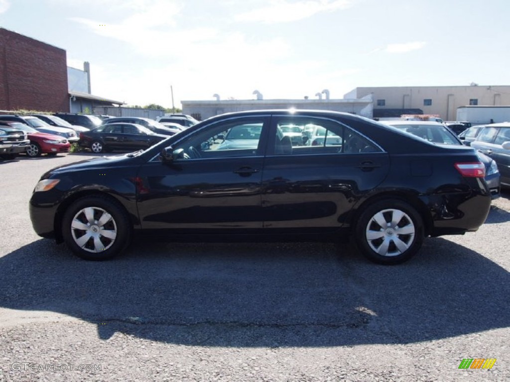 2007 Camry LE V6 - Black / Bisque photo #7