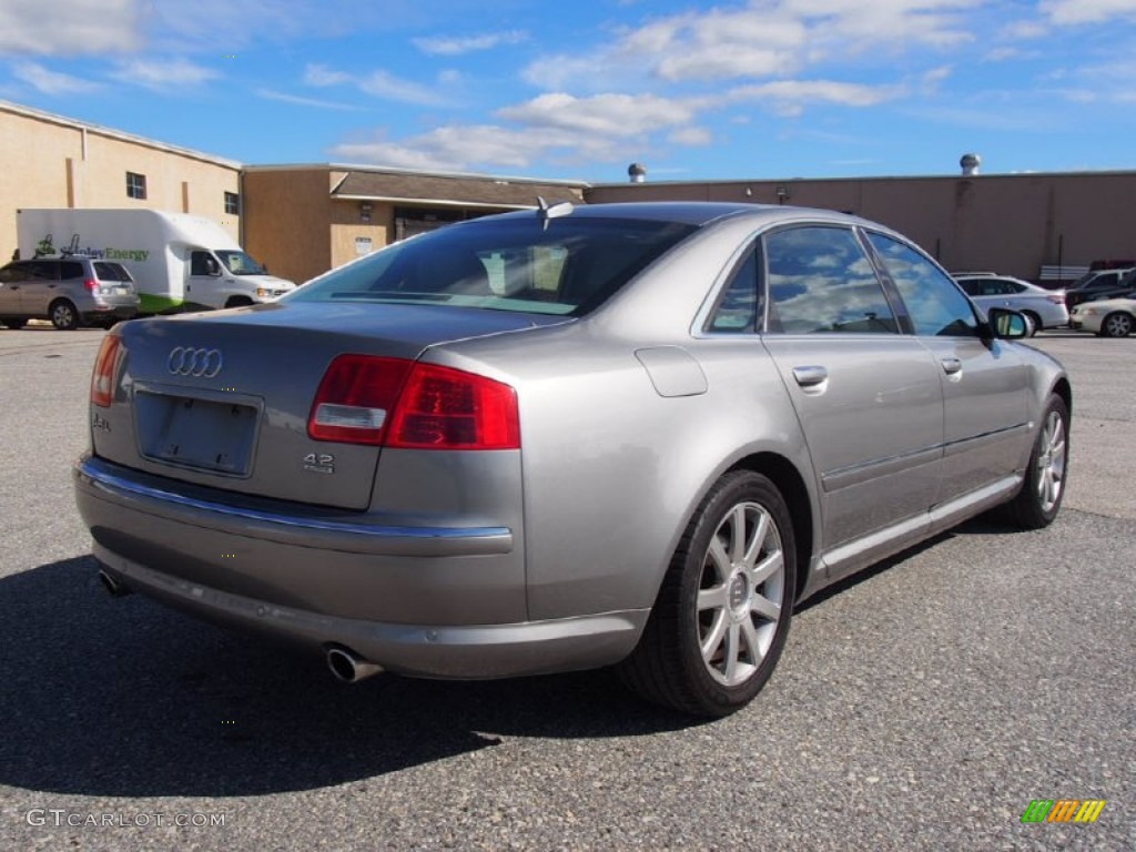 2005 A8 L 4.2 quattro - Atlas Grey Metallic / Platinum photo #3