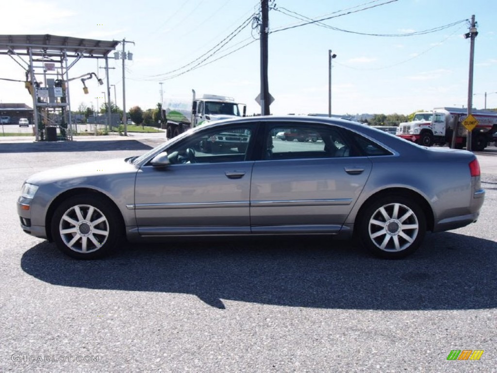 2005 A8 L 4.2 quattro - Atlas Grey Metallic / Platinum photo #7