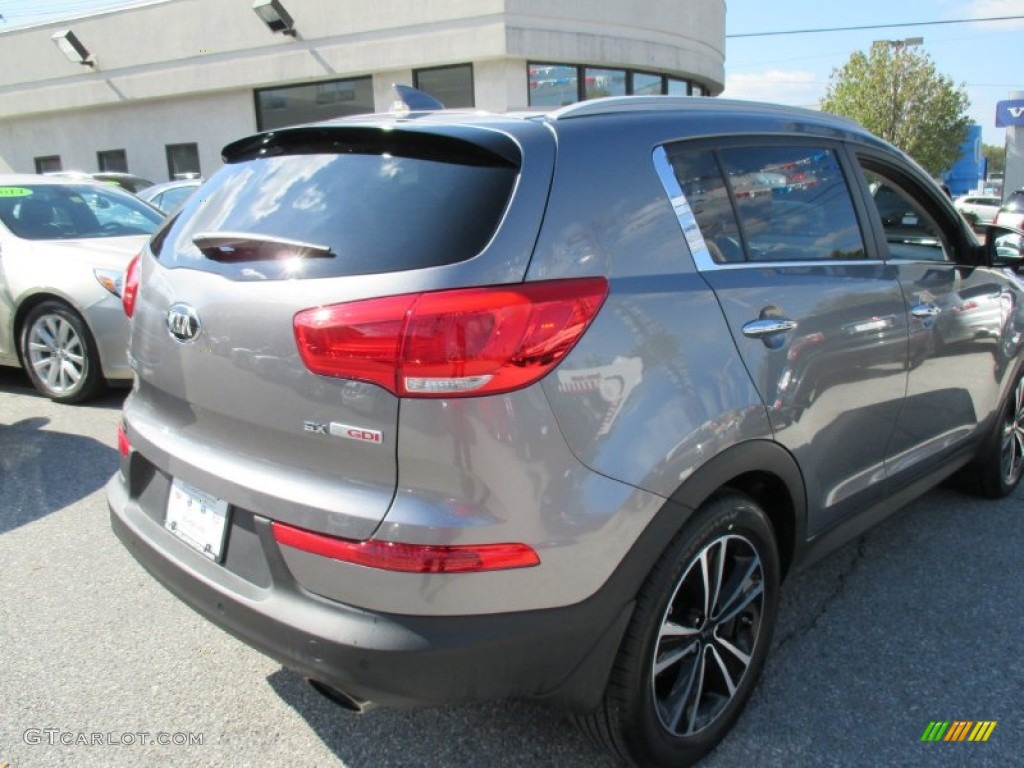 2015 Sportage SX AWD - Mineral Silver / Black photo #6