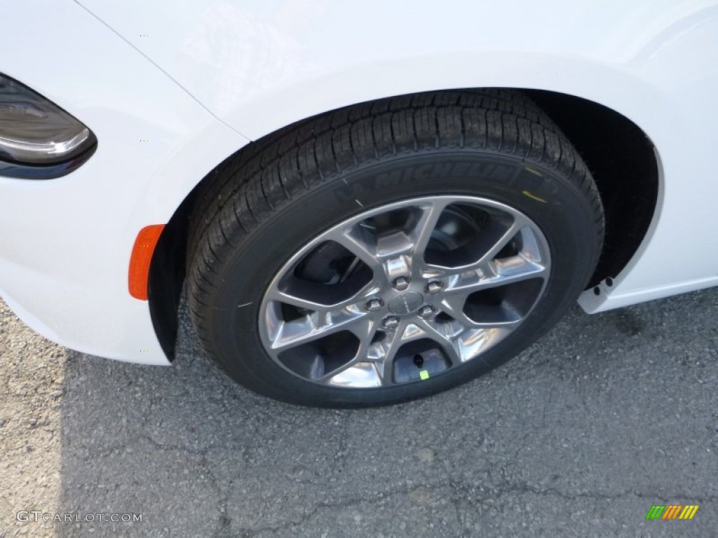 2016 Charger SXT AWD - Bright White / Black/Ruby Red photo #2