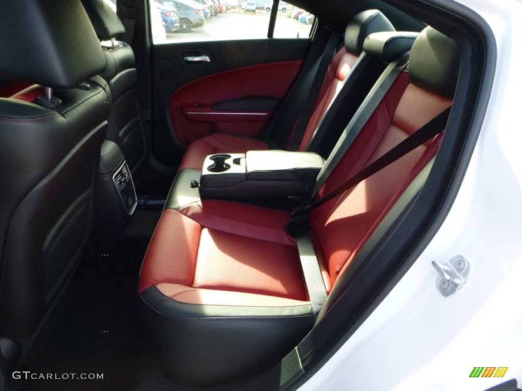 Black/Ruby Red Interior 2016 Dodge Charger SXT AWD Photo #107761259