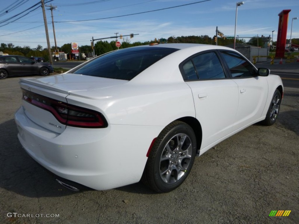2016 Charger SXT AWD - Bright White / Black/Ruby Red photo #7