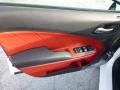 Black/Ruby Red 2016 Dodge Charger SXT AWD Door Panel