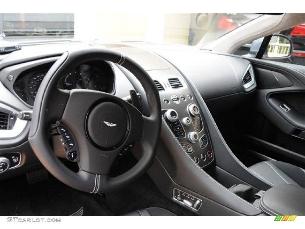 2014 Vanquish  - Lightning Silver / Obsidian Black photo #15