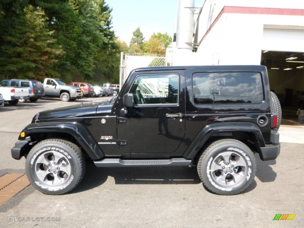 Black 2016 Jeep Wrangler Sahara 4x4 Exterior Photo #107764721